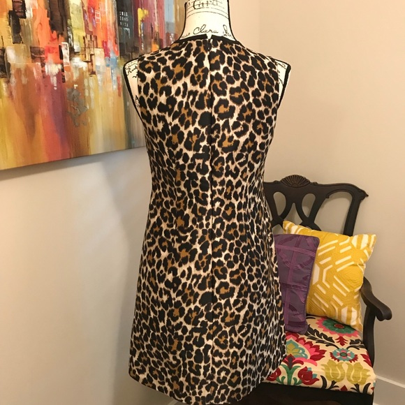 🐆J. Crew Leopard Shift Dress🐾 - Picture 4 of 6